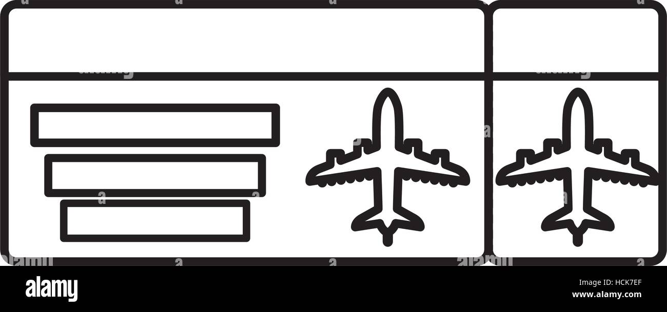 ticket flight isolated icon vector illustration design Stock Vector ...