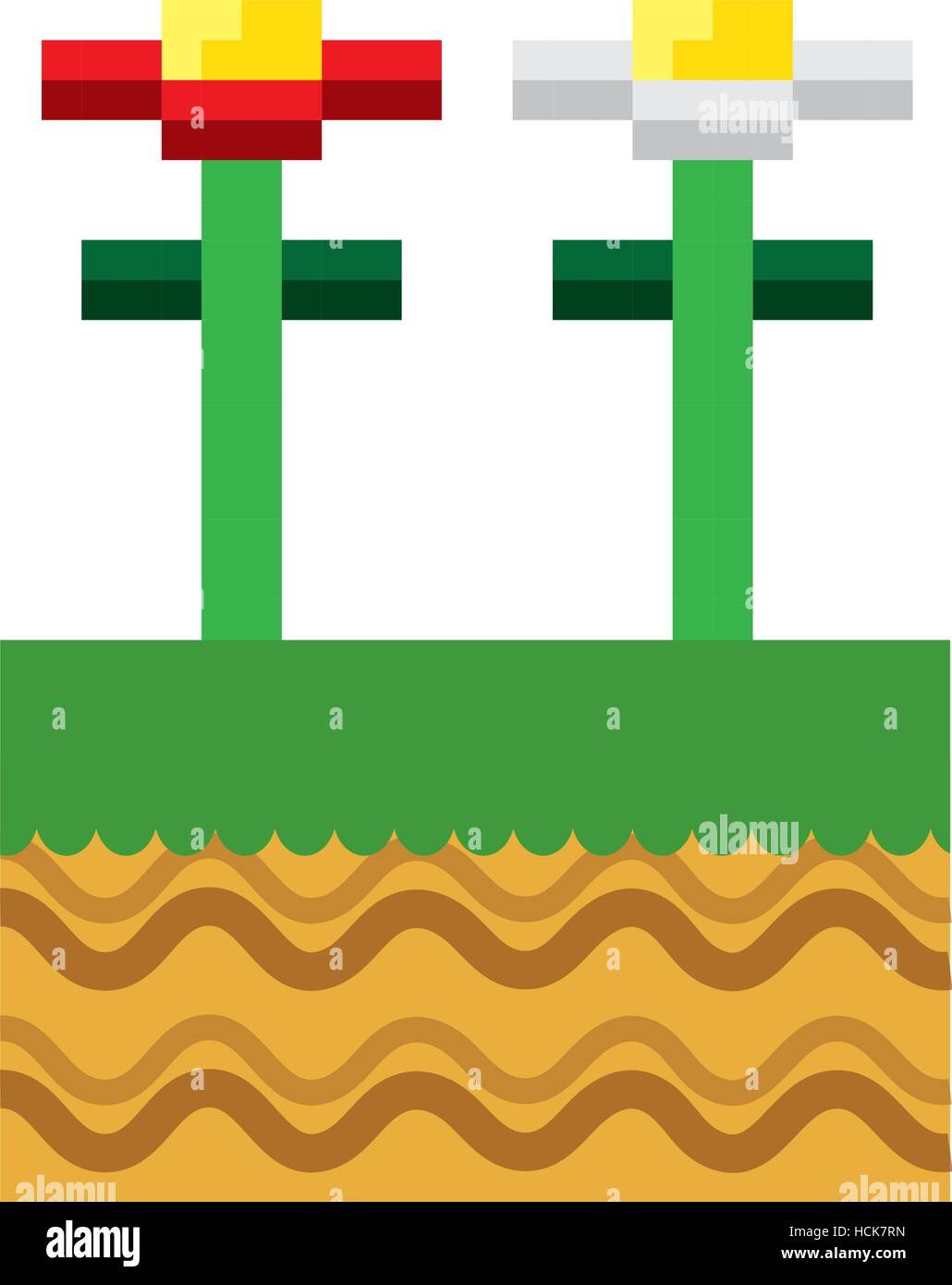 game scene pixelated background vector illustration design Stock Vector ...