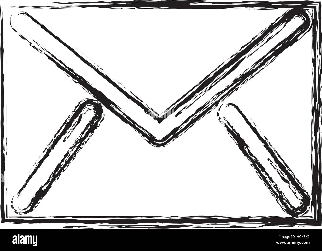 envelope mail flat icon vector illustration design Stock Vector Image ...