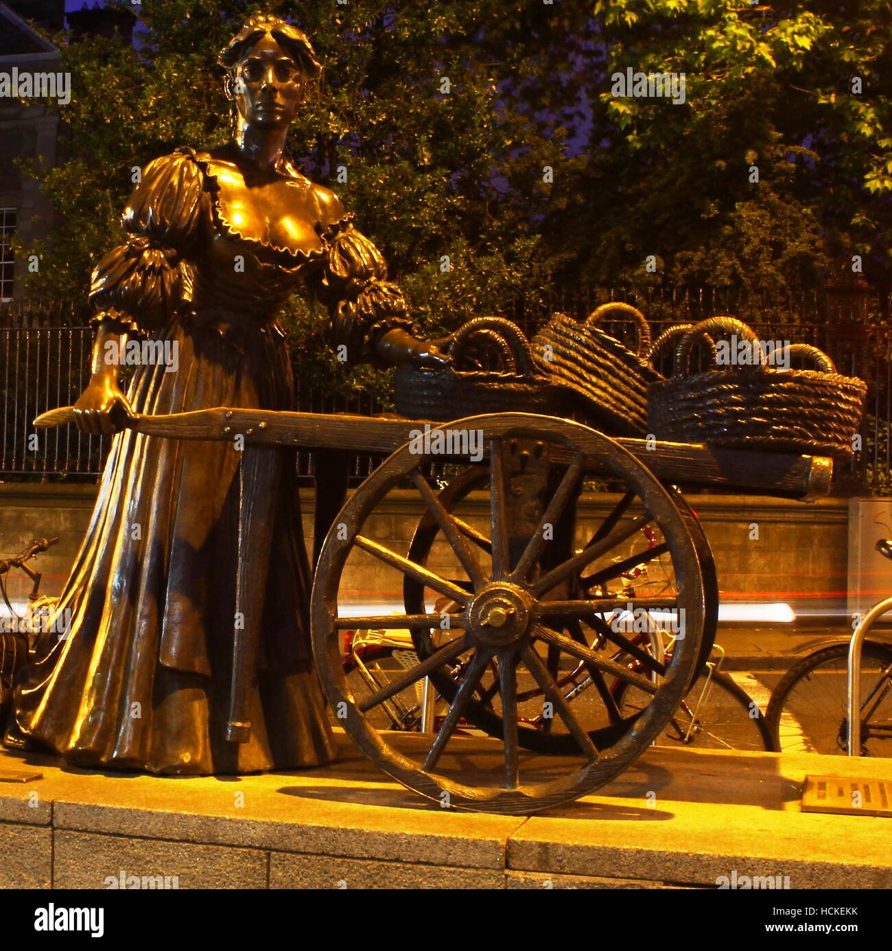 Famous Statue of Molly Malone In Its Original Location in Dublin