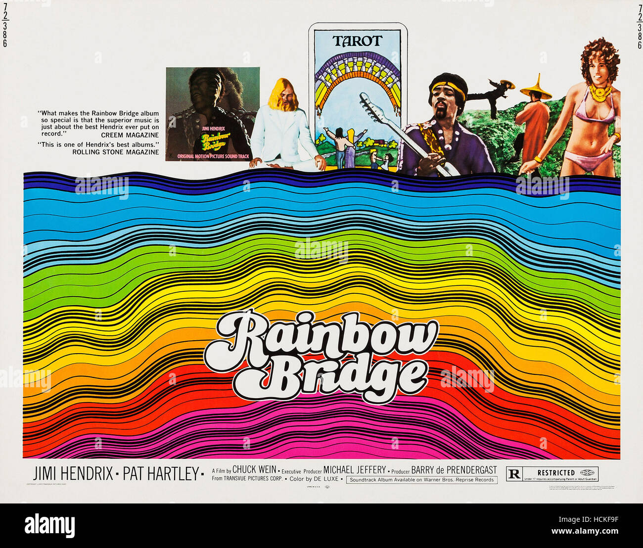 RAINBOW BRIDGE, US poster, Jimi Hendrix (guitar), 1972 Stock Photo