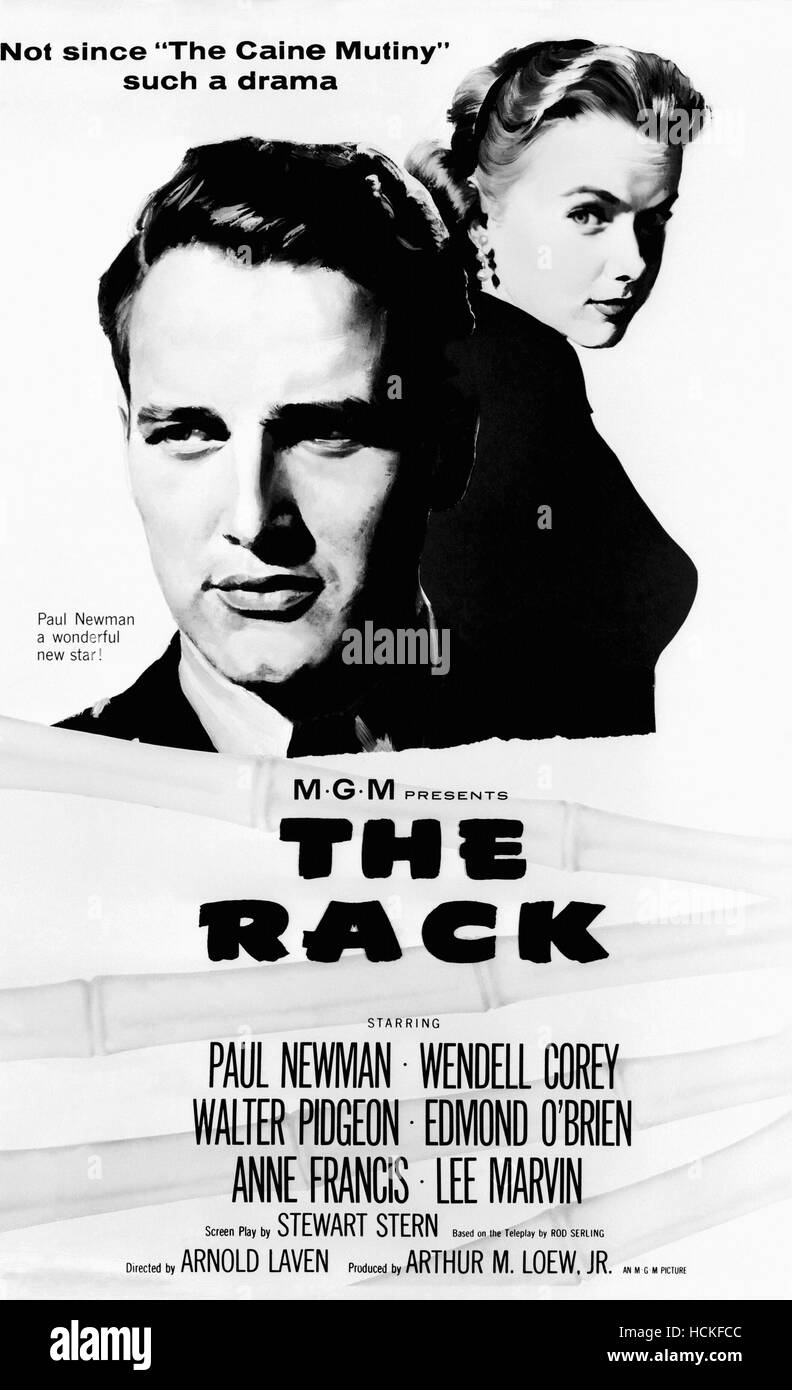 THE RACK, Paul Newman, Anne Francis, 1956 Stock Photo Alamy
