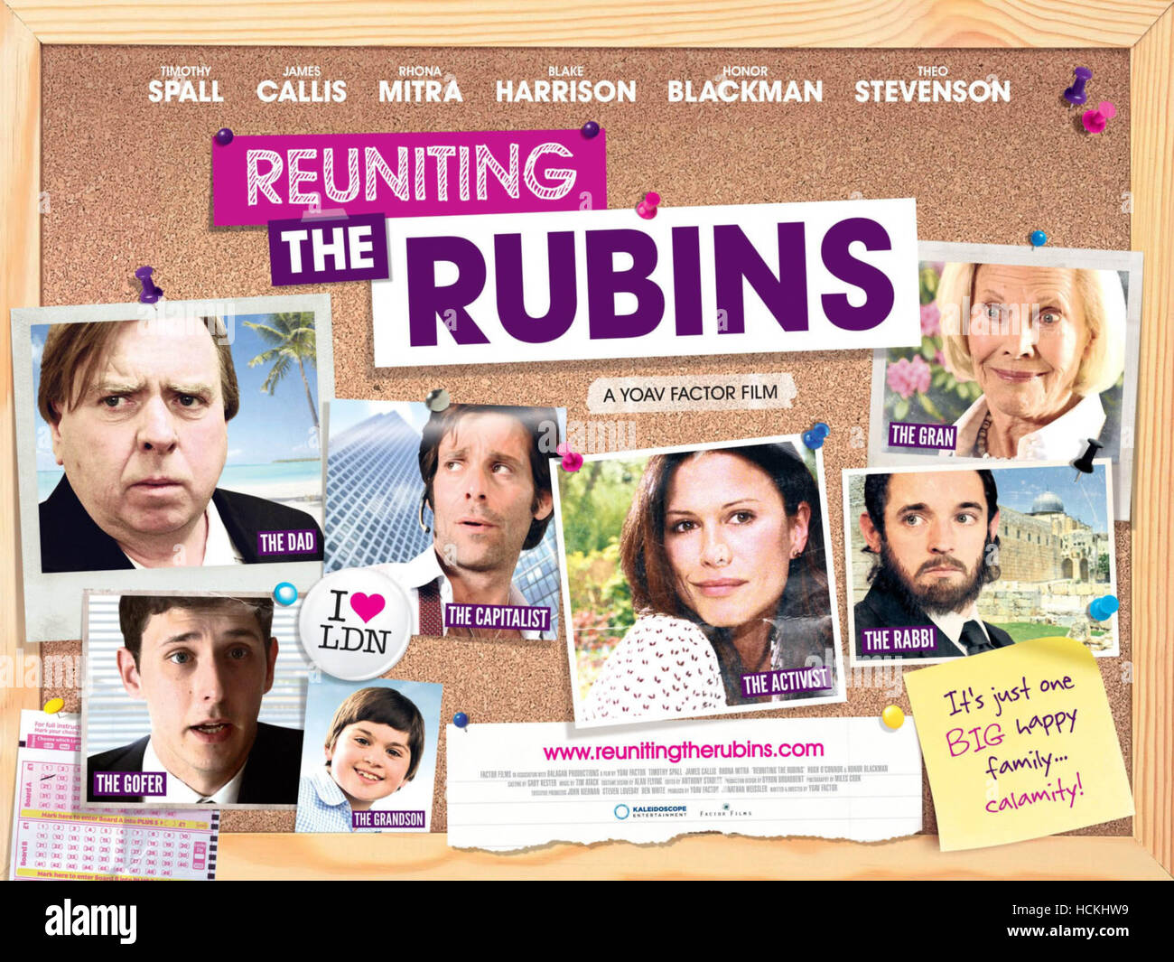 Tim Callis REUNITING THE RUBINS, British poster art, from left: Timothy Spall (top ...
