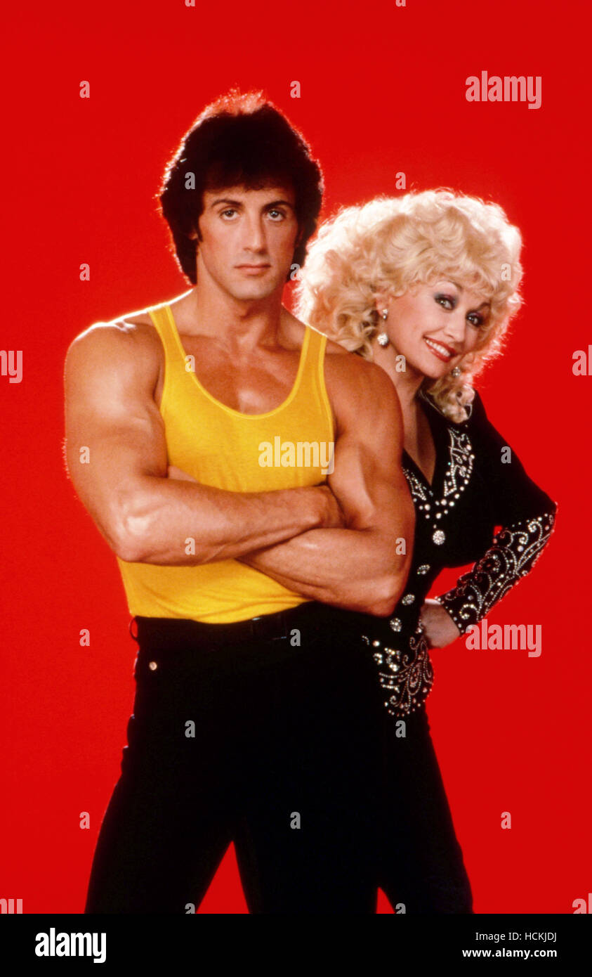 RHINESTONE, from left Sylvester Stallone, Dolly Parton, 1984, TM