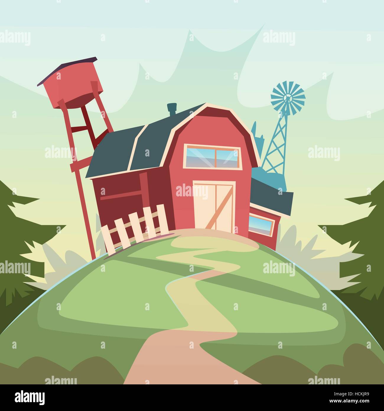 Agriculture And Farming, Barn Building Field Farmland Countryside