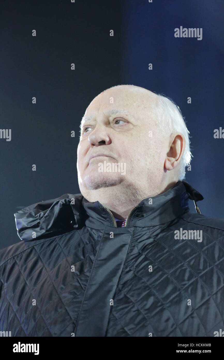 Michail Gorbachev takes part at 25th anniversary of the fall of the