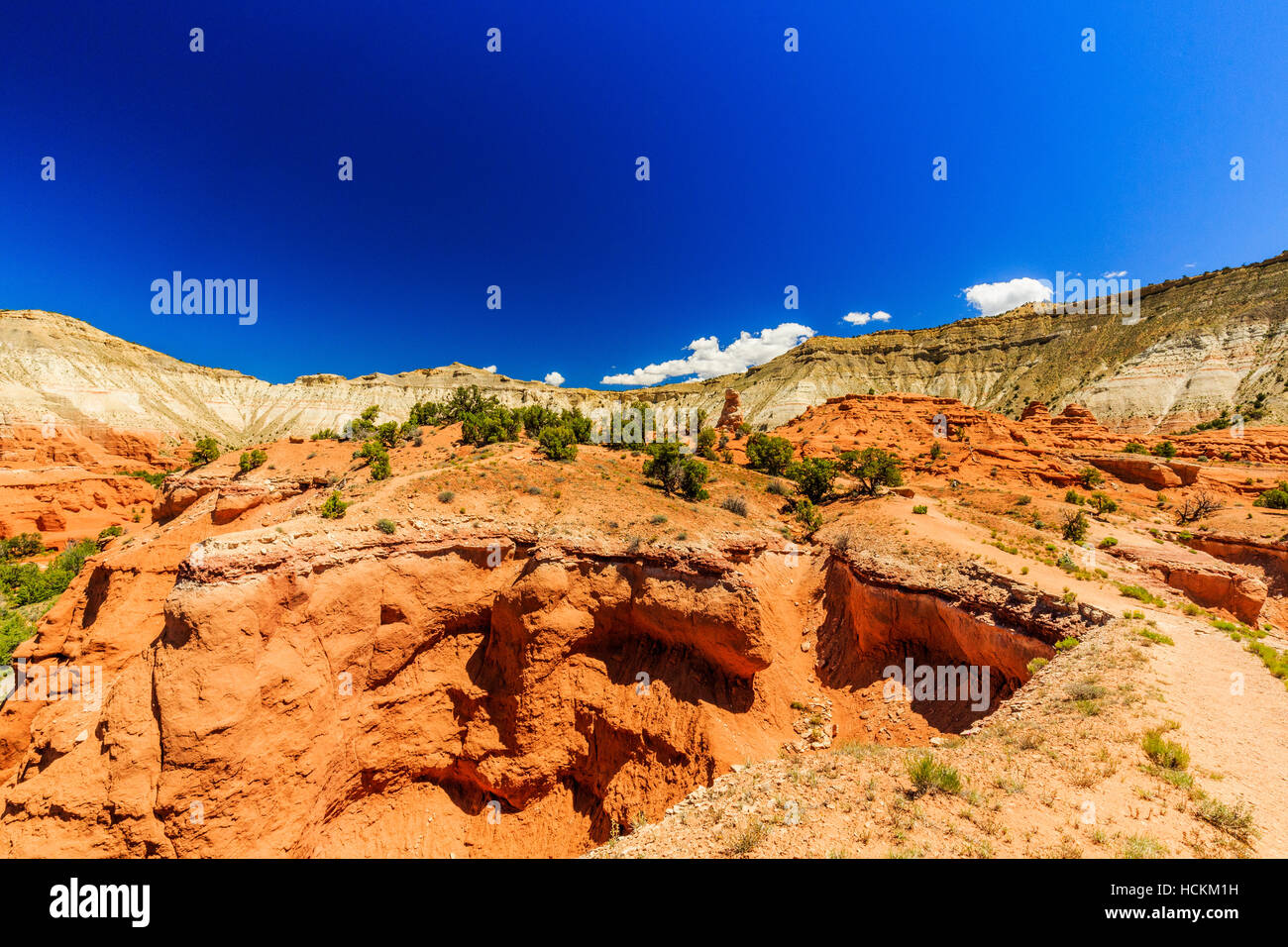 Redrock hoodoos an unsurpassed views make this one of the most popular trails in the Basin State Park. Stock Photo