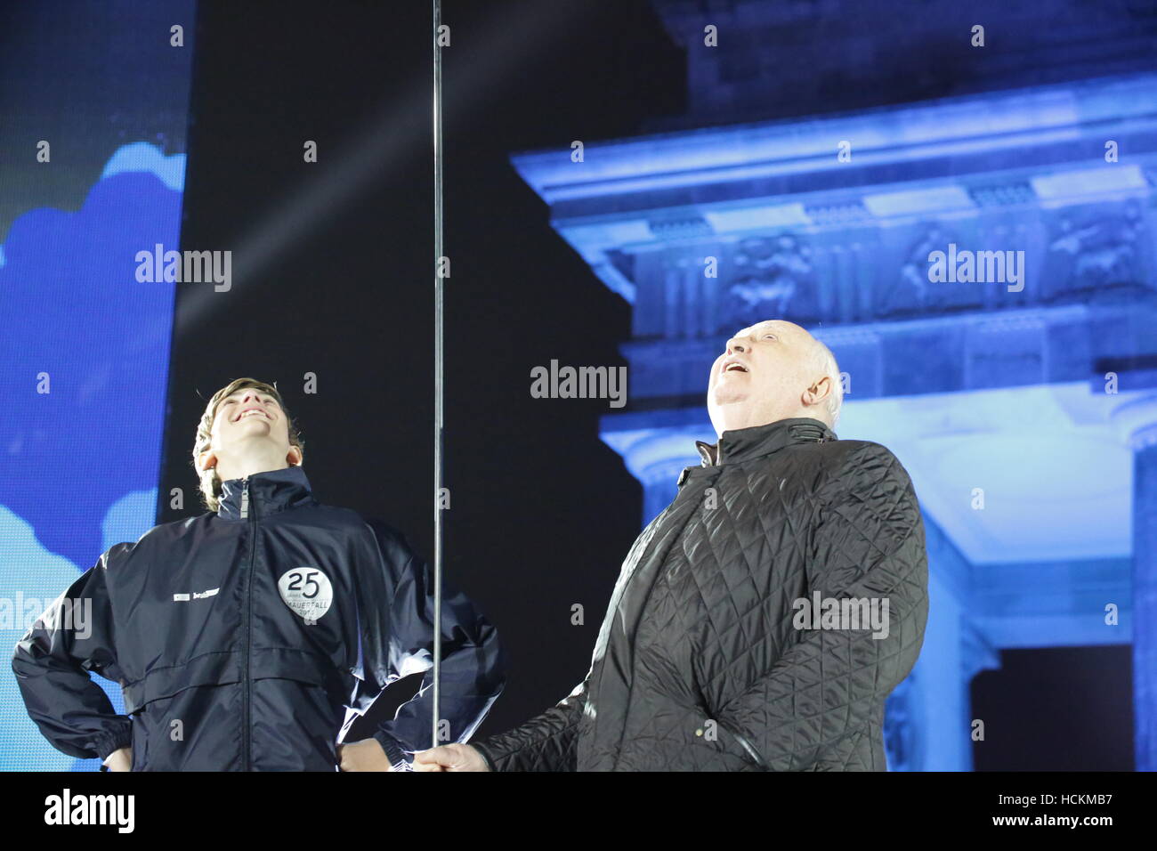 Michail Gorbachev takes part at 25th anniversary of the fall of the