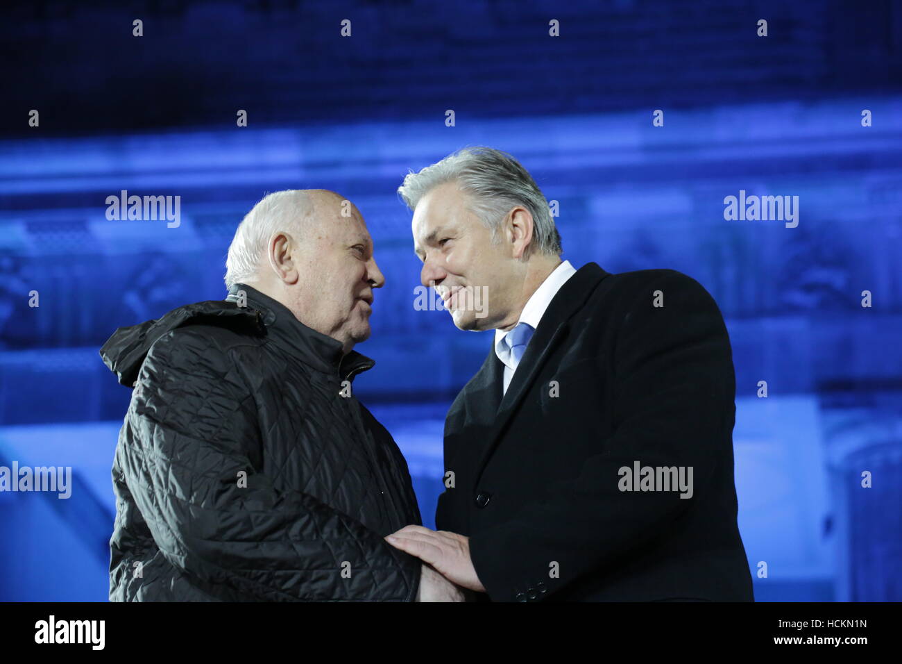 Michail Gorbachev takes part at 25th anniversary of the fall of the
