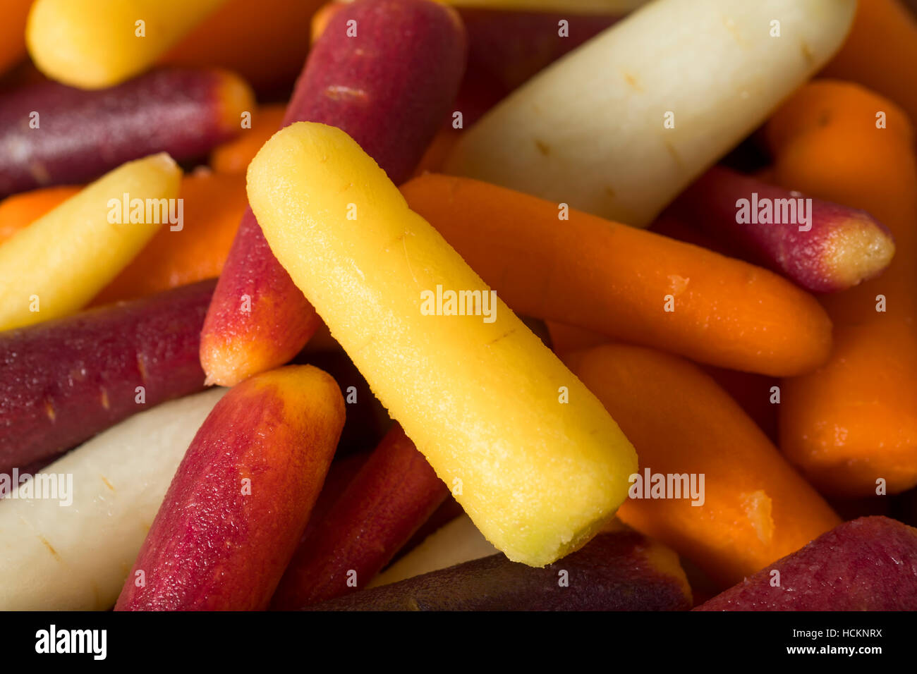 Raw Organic Rainbow Baby Carrots Ready to Eat Stock Photo Alamy