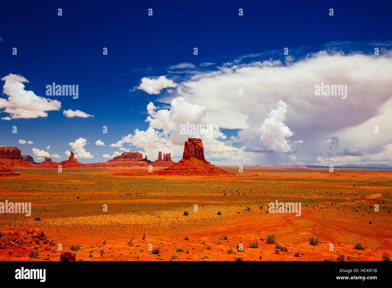 Monument Valley, Navajo Tribal Park, Arizona, USA Stock Photo