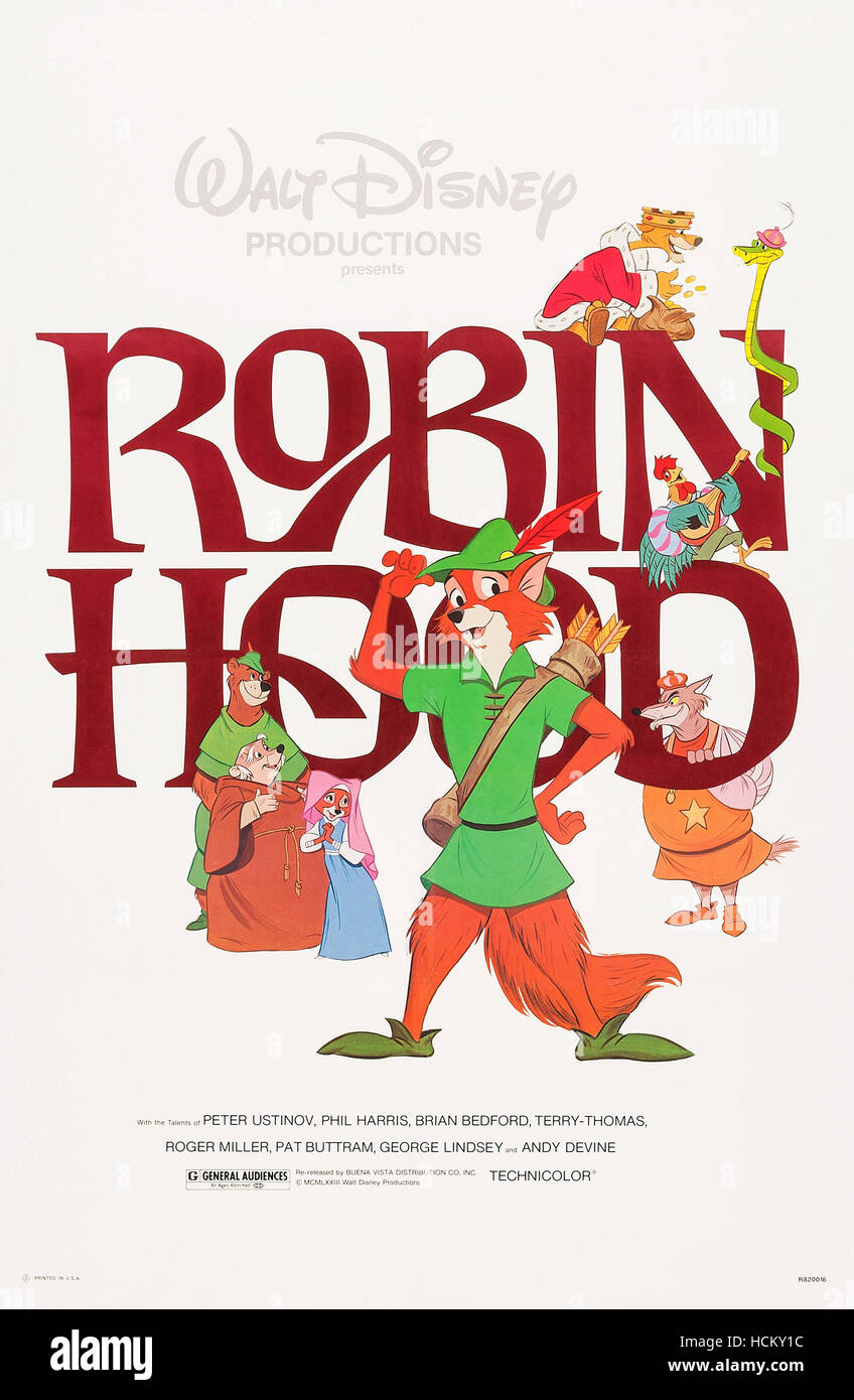 ROBIN HOOD, US poster art, clockwise from top: Prince John, Sir Hiss ...