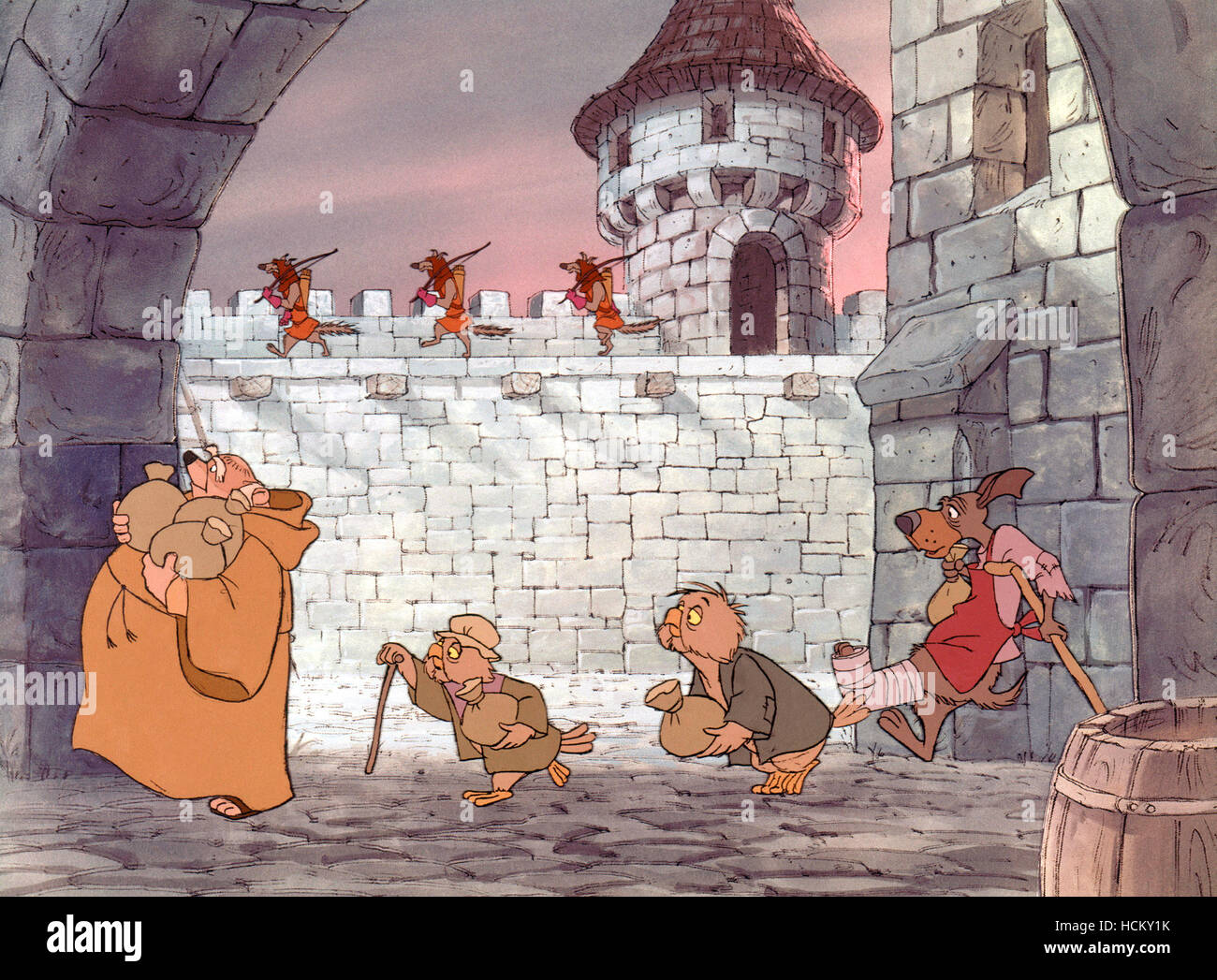 ROBIN HOOD, Friar Tuck (left), 1973 Stock Photo Alamy