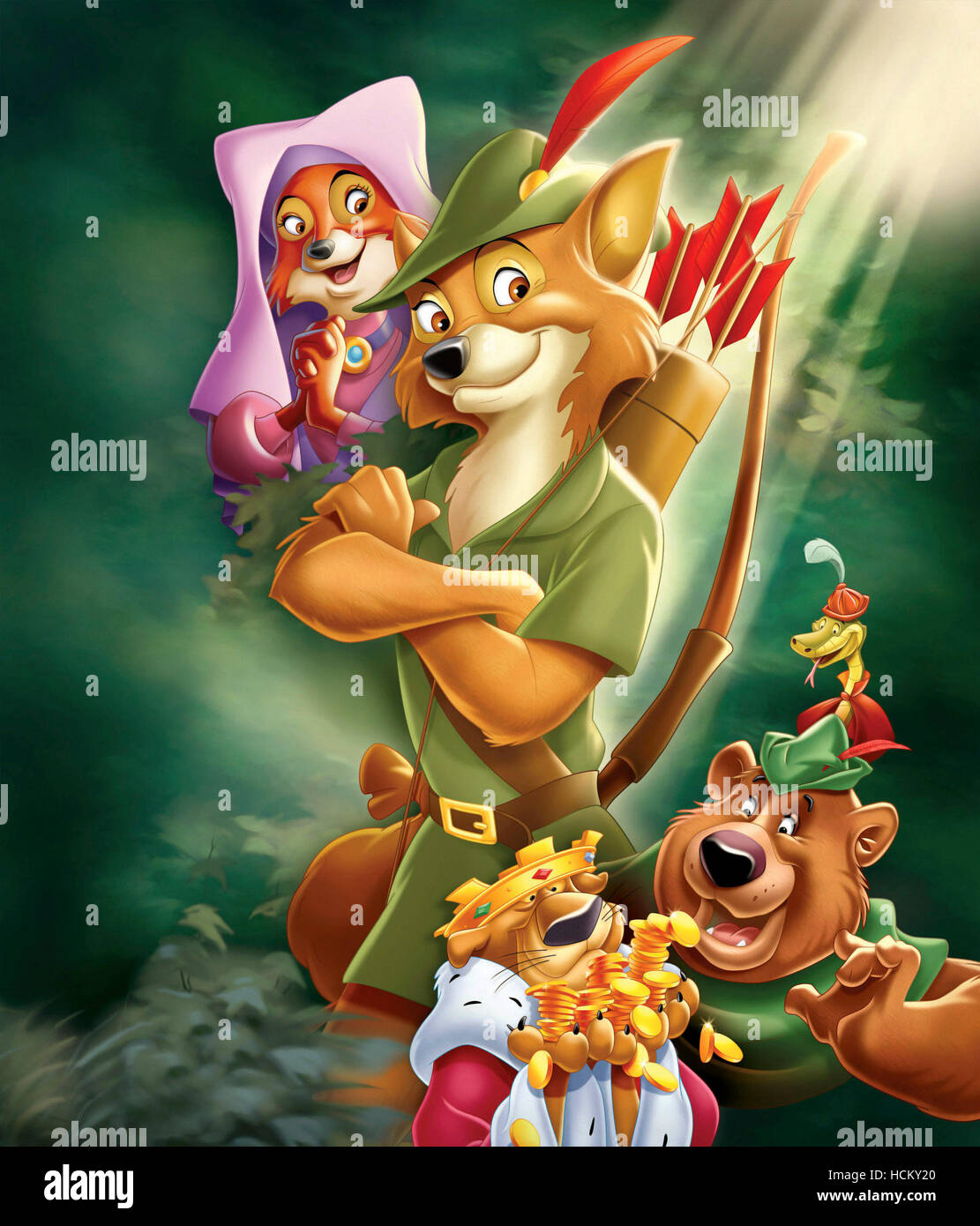 ROBIN HOOD Maid Marian Robin Hood Prince John Little John Sir Hiss 