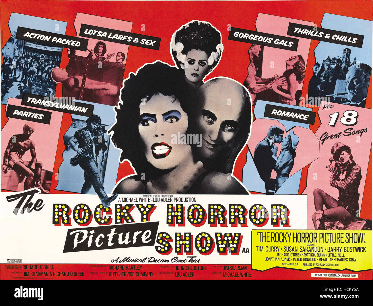THE ROCKY HORROR PICTURE SHOW, US poster art, from left Peter Hinwood