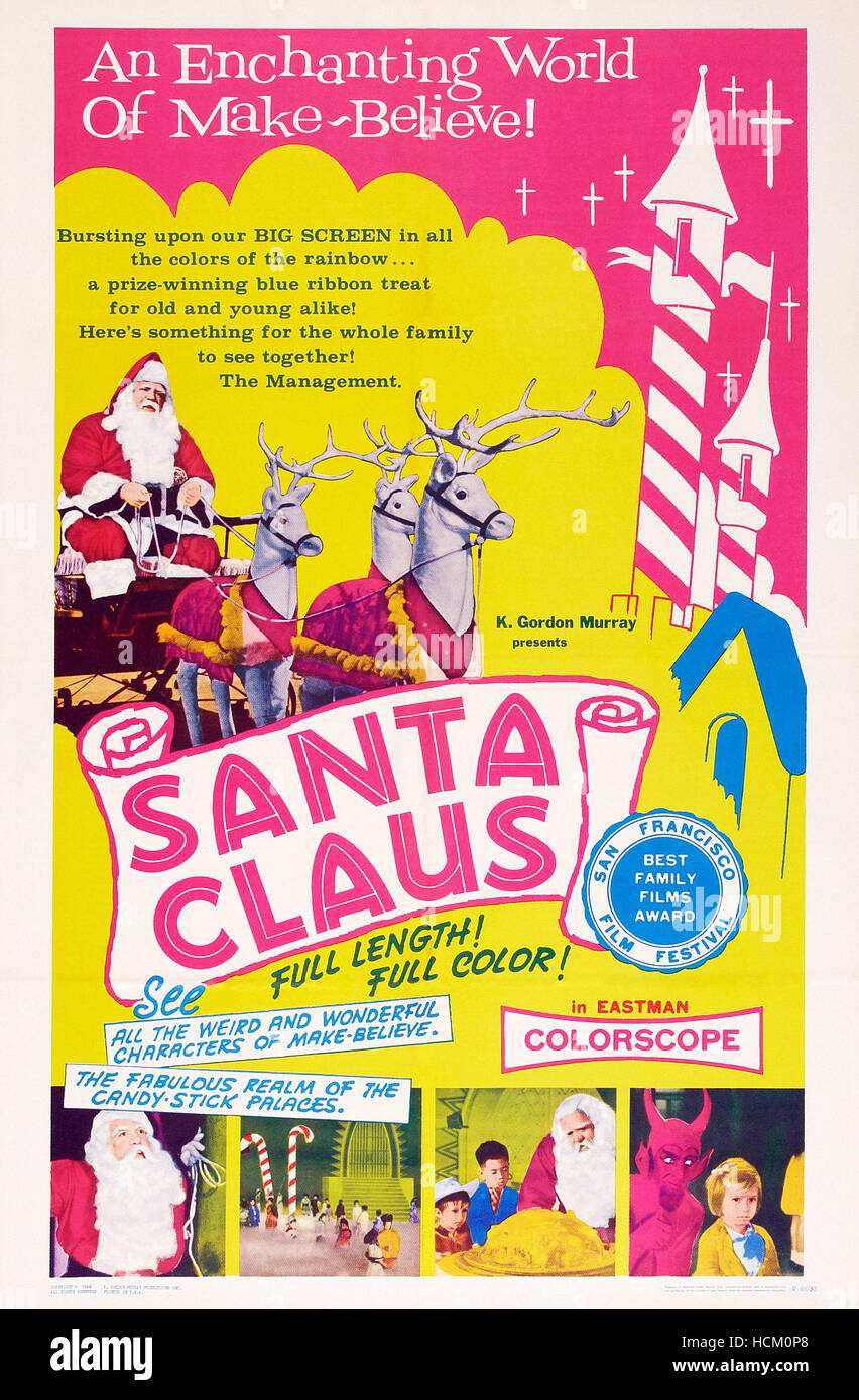 SANTA CLAUS, US poster, 1959 Stock Photo Alamy