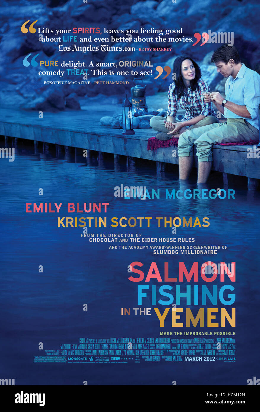 SALMON FISHING IN THE YEMEN, US poster art, from left Emily Blunt