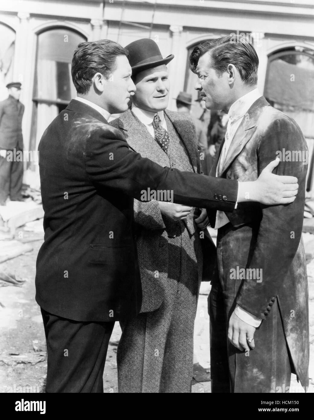 SAN FRANCISCO, Spencer Tracy, Warren Hymer, Clark Gable, 1936 Stock ...