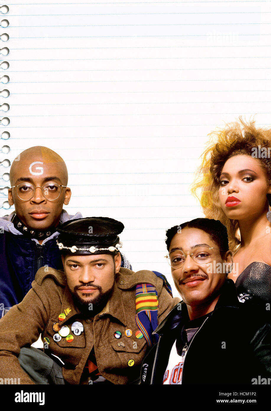 SCHOOL DAZE, from left: Spike Lee, Laurence Fishburne, Giancarlo