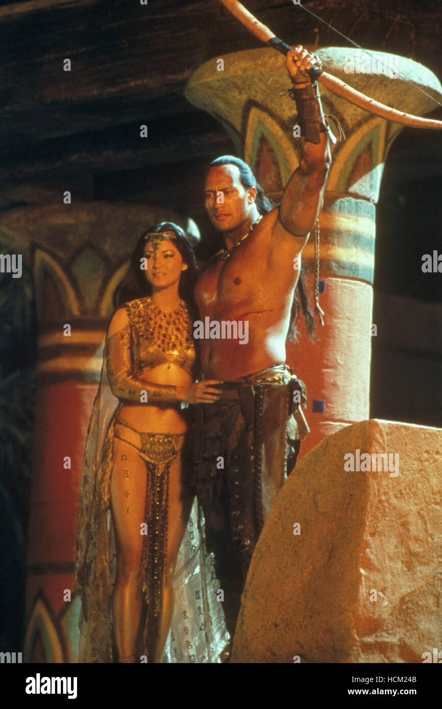 THE SCORPION KING, Kelly Hu, The Rock (aka Dwayne Johnson), 2002,  ©Universal Pictures/courtesy Everett Collection Stock Photo - Alamy