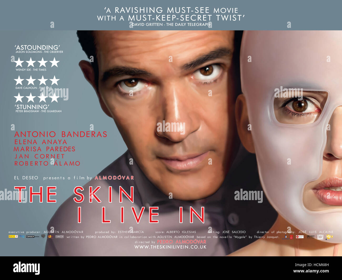 The Skin I Live In Aka La Piel Que Habito British Poster Art From Left Antonio Banderas