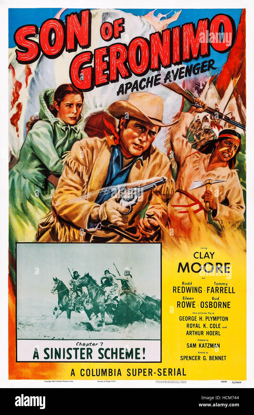 SON OF GERONIMO: APACHE AVENGER, US poster art, from left: Eileen Rowe ...