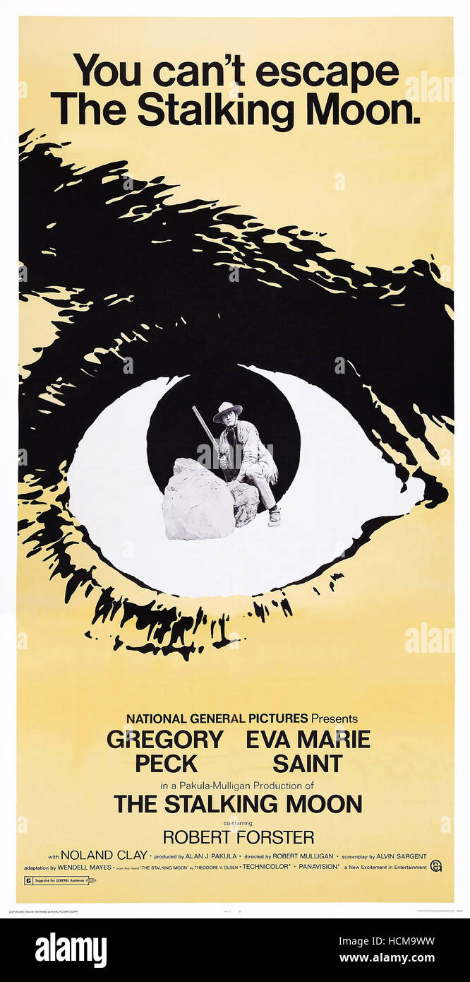 THE STALKING MOON, US poster art, center: Gregory Peck, 1968 Stock