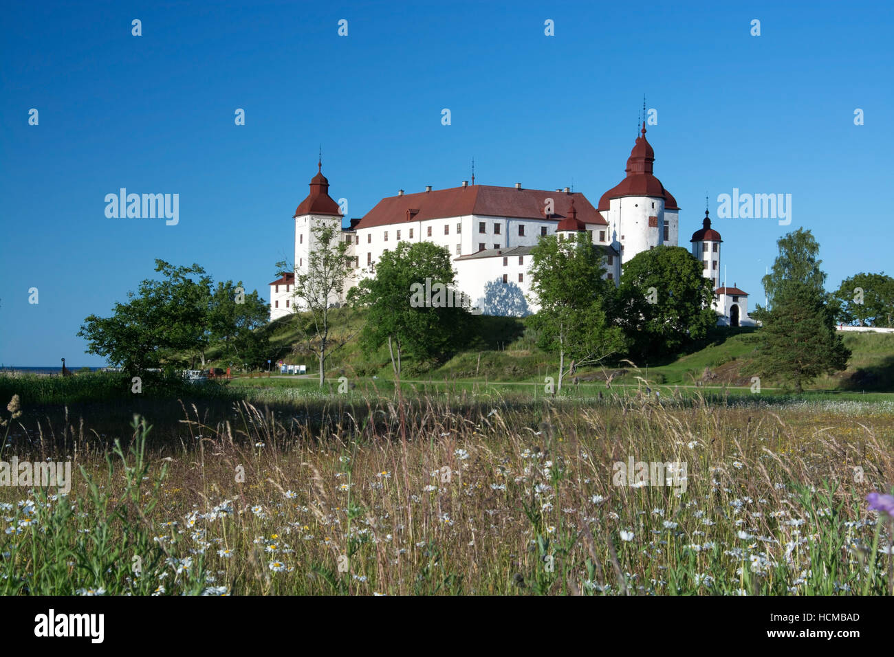 Laeckoe Castle is a medieval castle in Sweden and is located on the ...