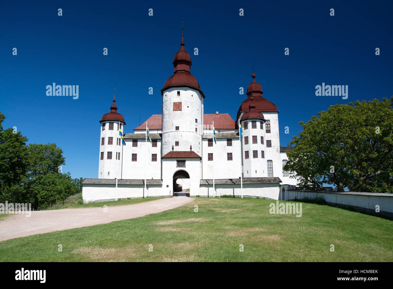 Laeckoe Castle is a medieval castle in Sweden and is located on the ...