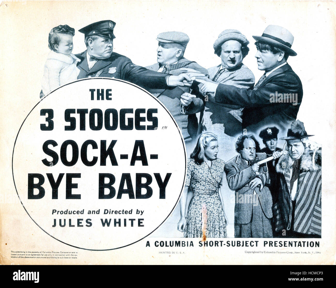 SOCKABYE BABY, lobbycard, front, top, from left, Joyce Gardner, Bud