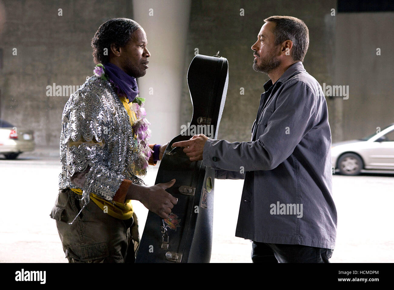 THE SOLOIST, from left Jamie Foxx, Robert Downey Jr., 2009