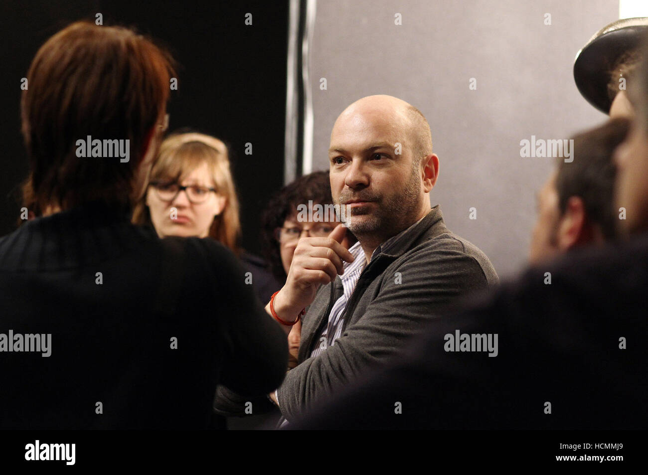 Simo Brok THE TIGHTROPE, director Simon Brook, on set, 2012. ph: Daniel Bardou ...