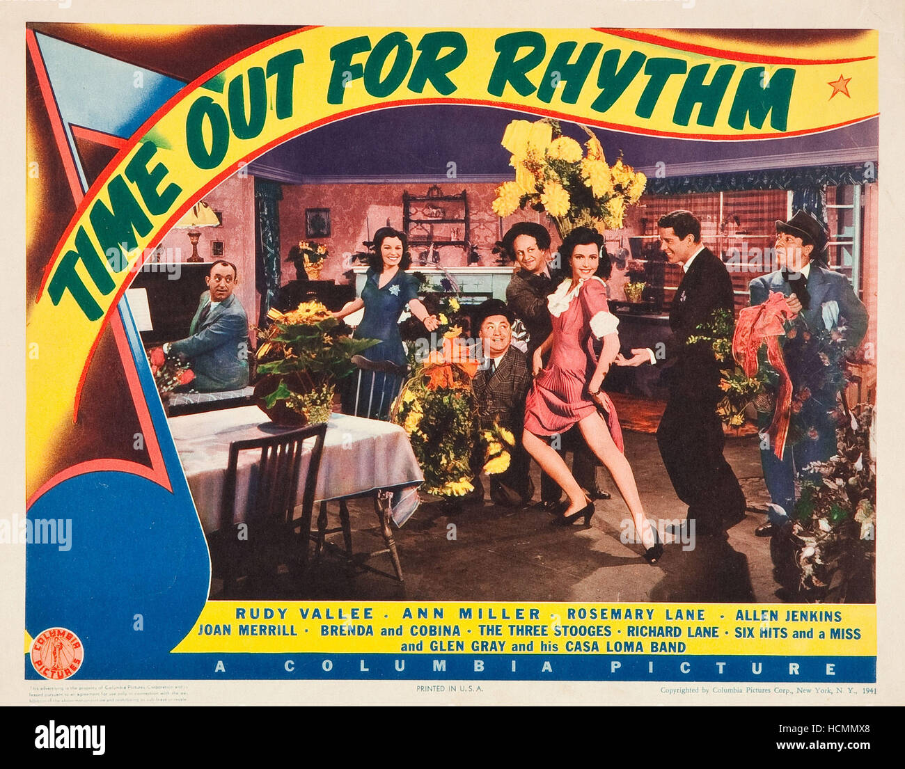 TIME OUT FOR RHYTHM, US poster art, from left Allen Jenkins, Joan