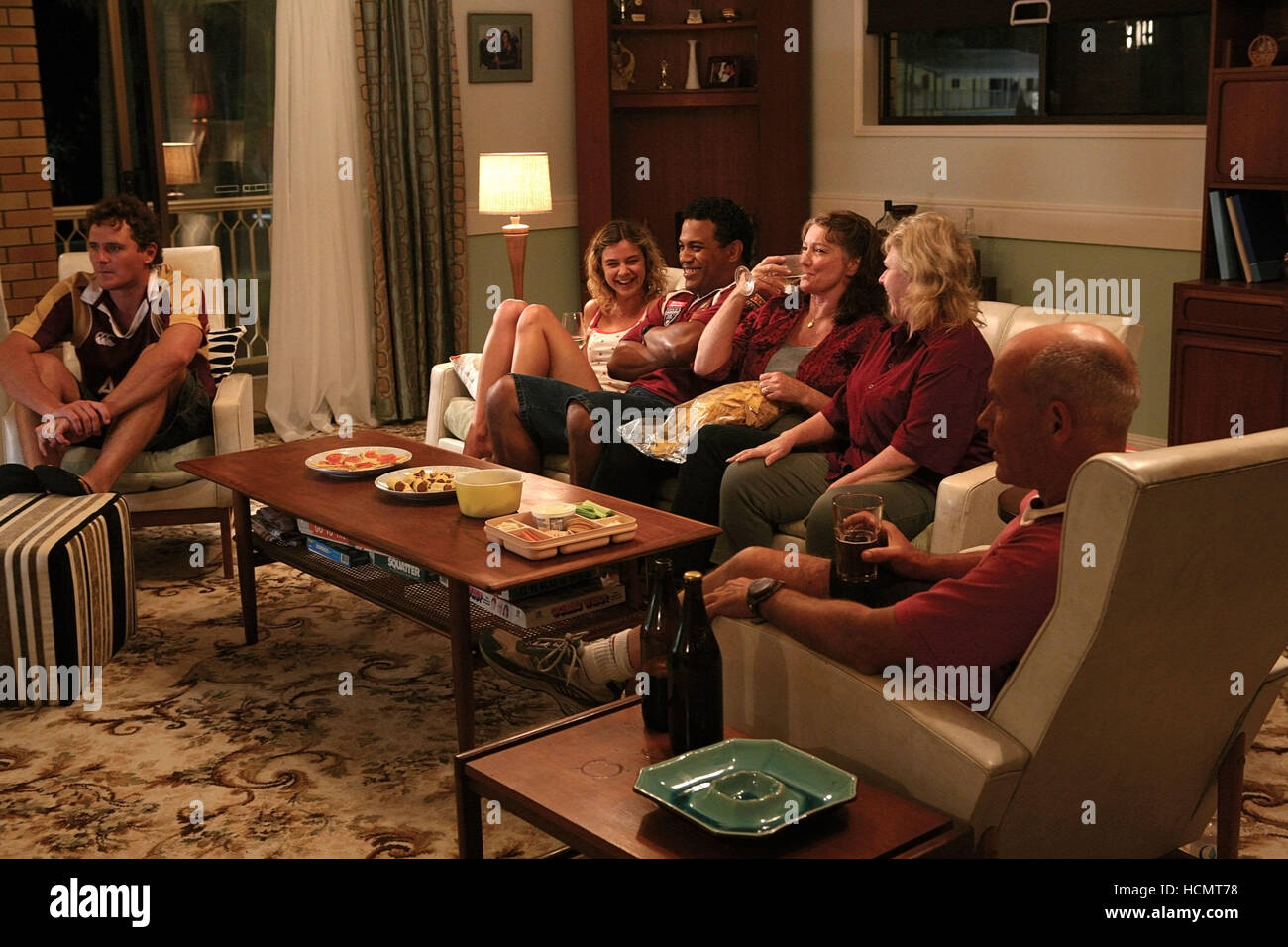 SUBDIVISION, from left: Ashley Bradnam, Kathryn Beck, Aaron Fa'aoso, Kris  McQuade, Denise Roberts, Gary Sweet, 2009. Ph: Jimmy Stock Photo - Alamy, image size:1300x956