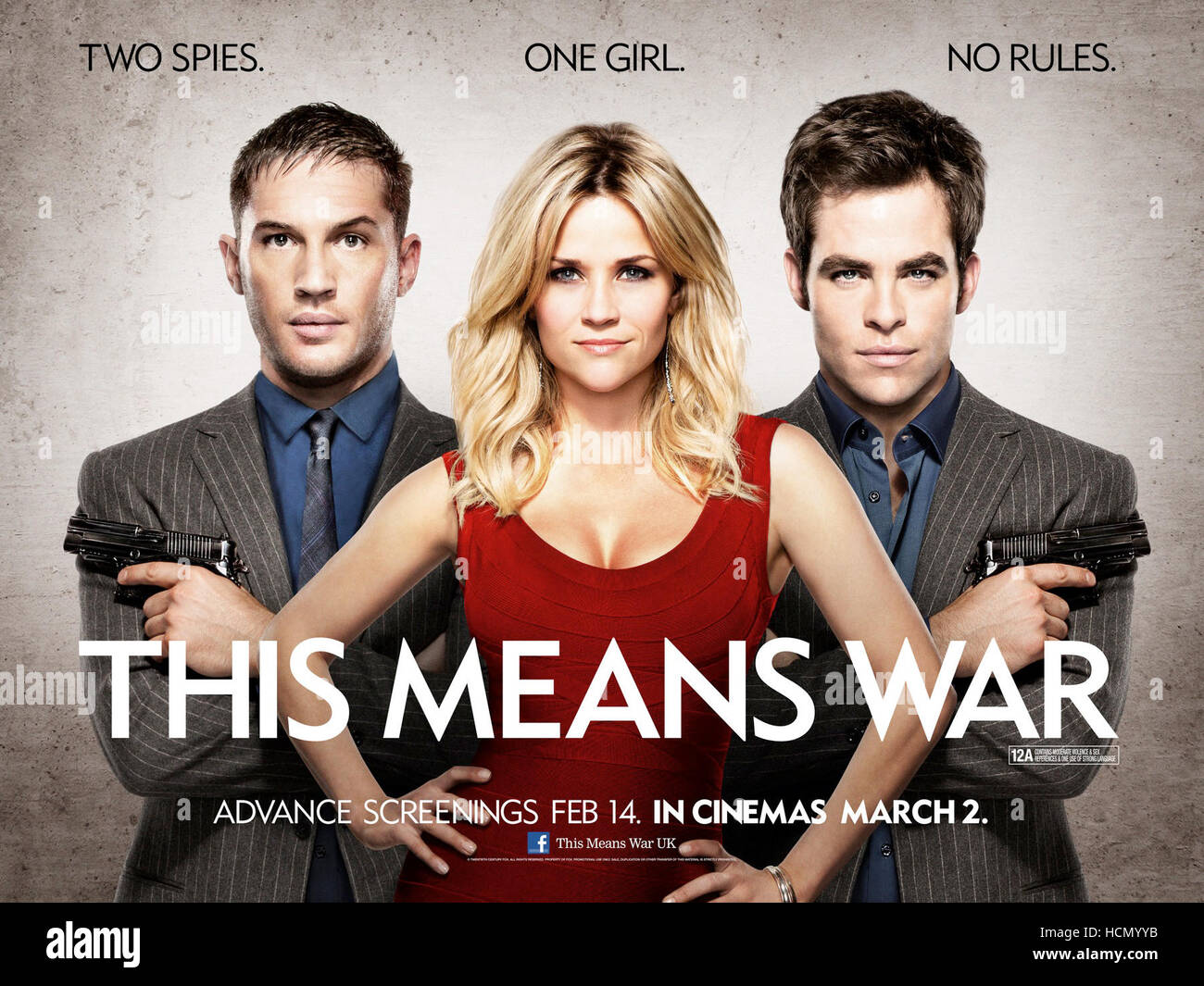 THIS MEANS WAR, US poster art, from left Tom Hardy,