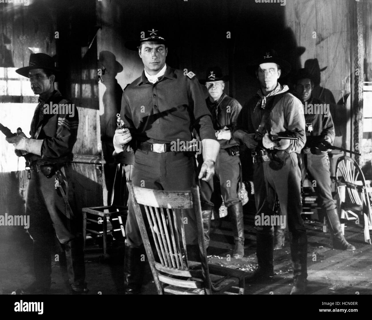 THUNDER OVER THE PLAINS, Lex Barker (center), 1953 Stock Photo - Alamy