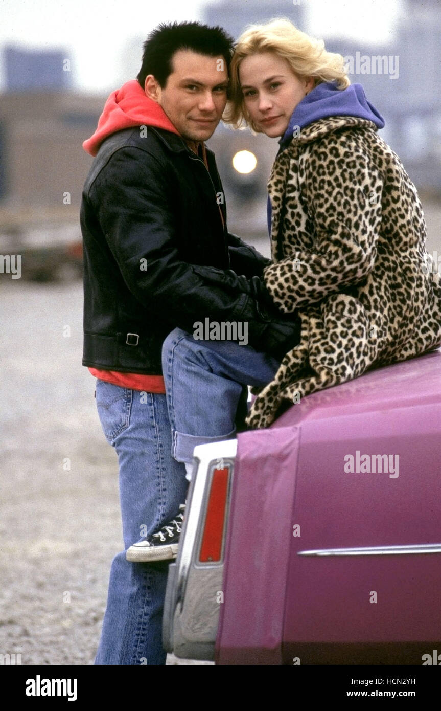 TRUE ROMANCE, Christian Slater, Patricia Arquette, 1993, (c) Warner