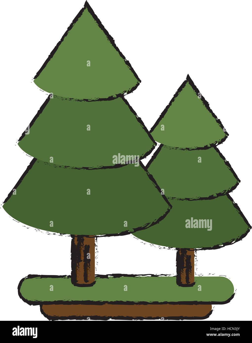 Hemlock Tree Drawing