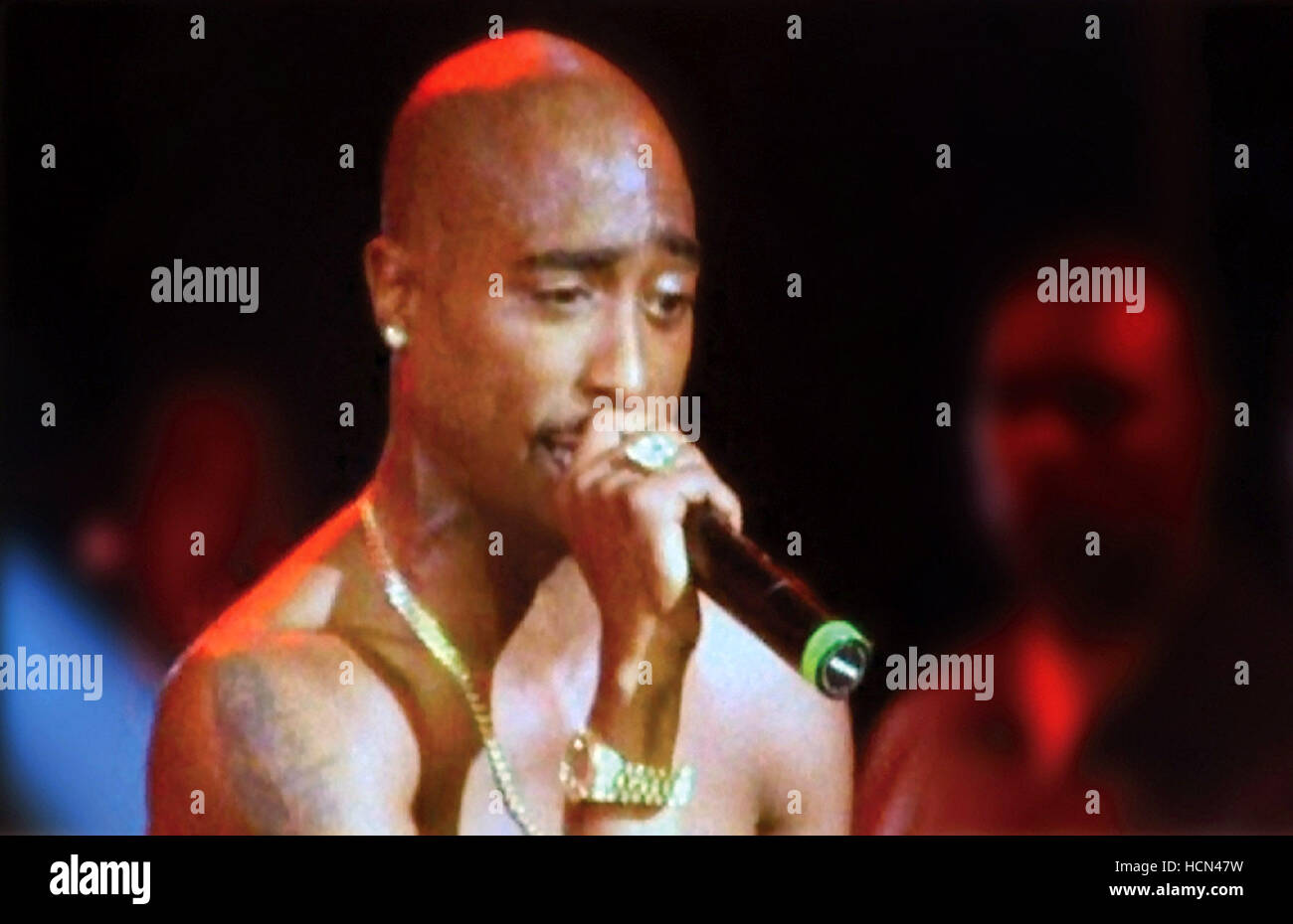 TUPAC: LIVE AT THE HOUSE OF BLUES, Tupac Shakur, 2005. ©Eagle Rock/courtesy Everett Collection Stock Photo