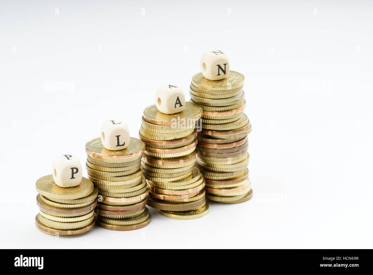 yellow coins stacking with finance bussiness concept Stock Photo Alamy