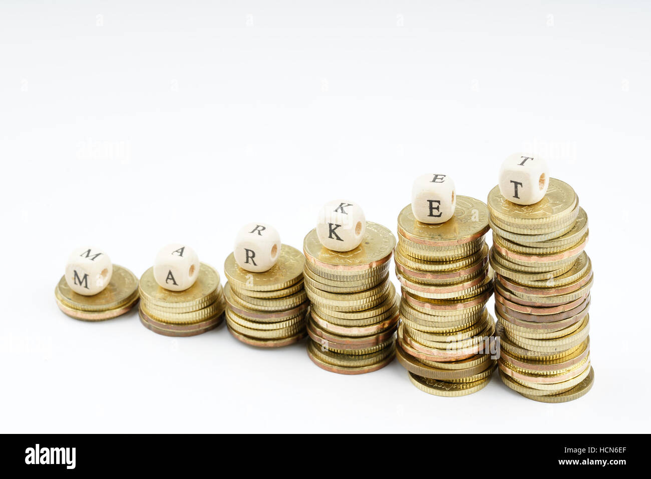 yellow coins stacking with finance bussiness concept Stock Photo Alamy