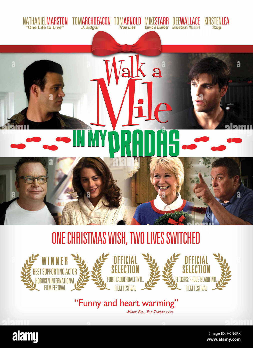 WALK A MILE IN MY PRADAS, top l-r: Nathaniel Marston, Tom Archdeacon, bottom l-r: Tom Arnold, Kirsten Lea, Dee Wallace, Mike Stock Photo