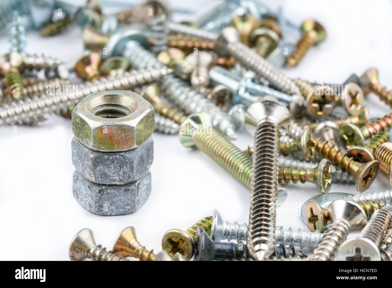 Skrew Screw with close up view Stock Photo - Alamy
