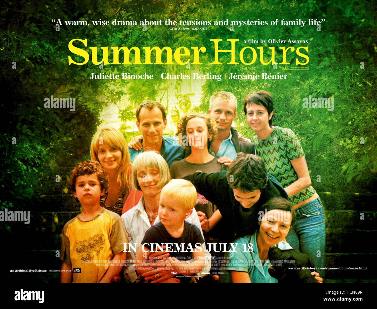 SUMMER HOURS, (aka L'HEURE D'ETE), English language poster art, back