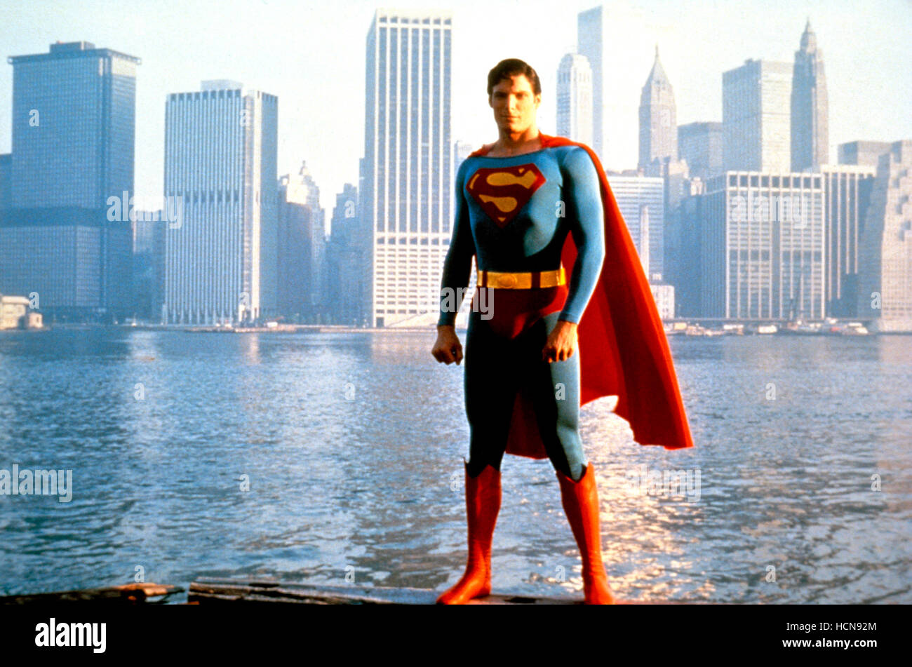 SUPERMAN, Christopher Reeve, 1978 Stock Photo