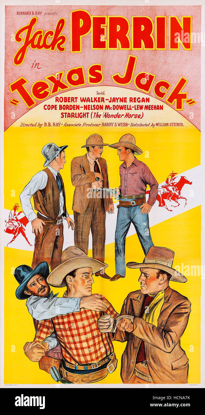 TEXAS JACK, US poster art, 1935 Stock Photo Alamy