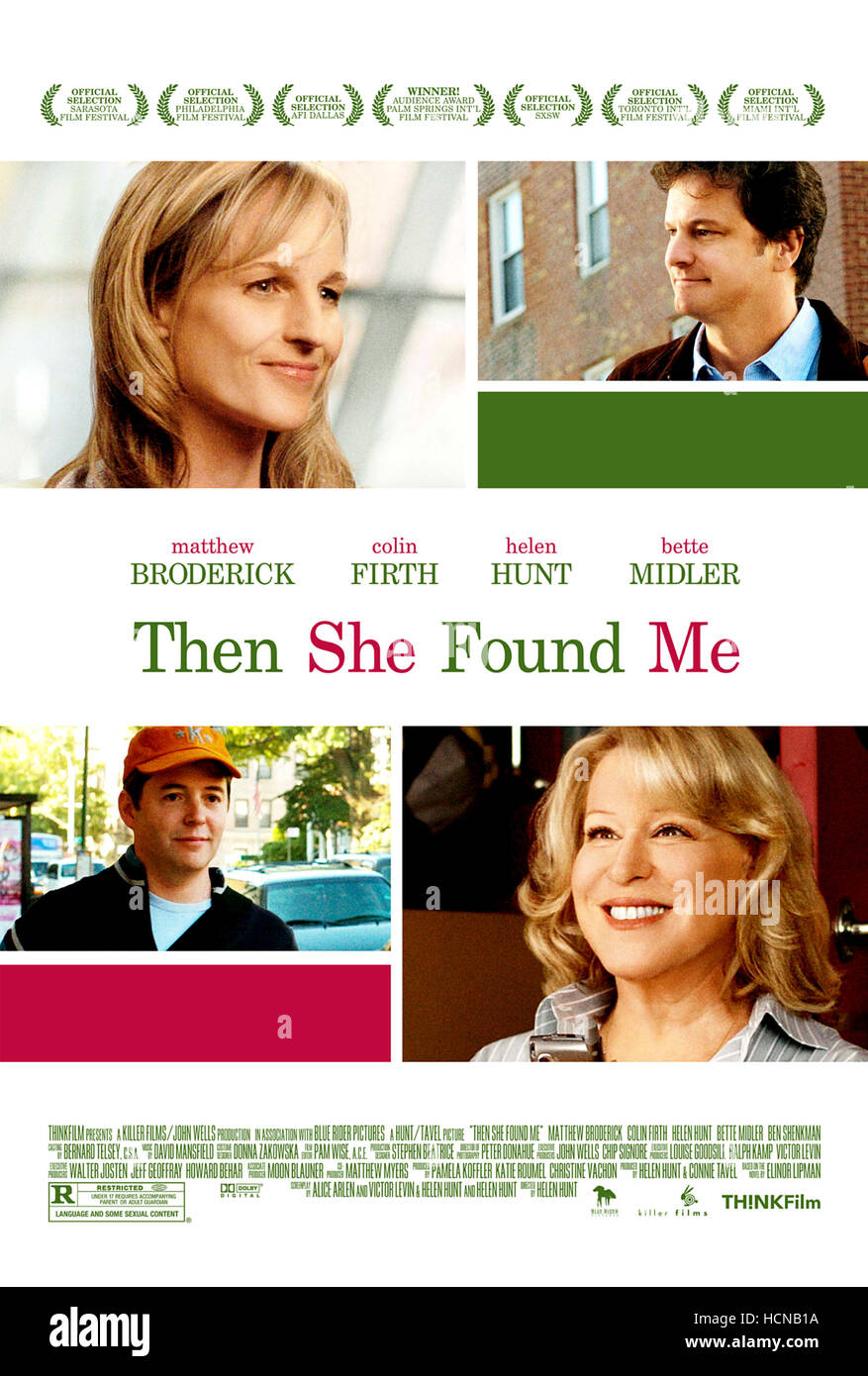 THEN SHE FOUND ME, clockwise from top left Helen Hunt,