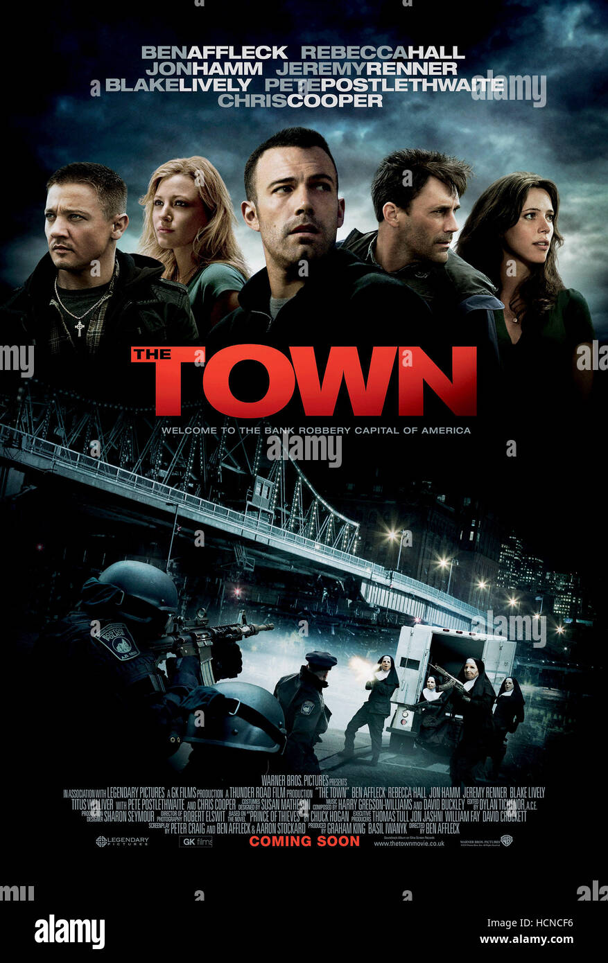 THE TOWN, (from left): Jeremy Renner, Blake Lively, Ben Affleck, Jon
