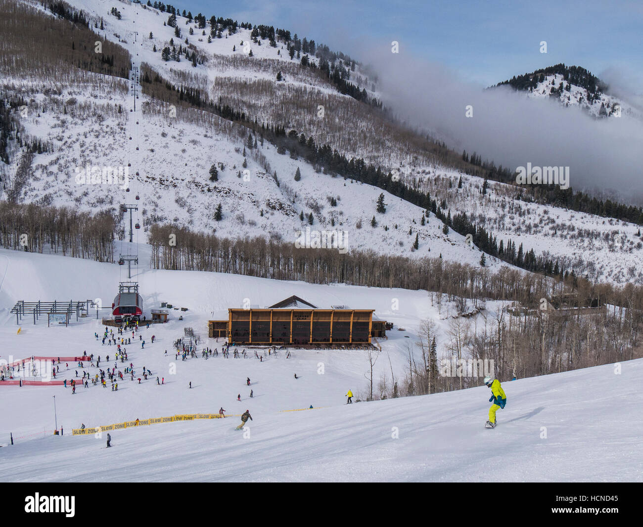 Miners Camp area and Quicksilver Gondola, Park City Mountain Resort