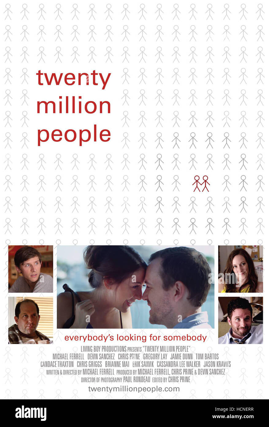 TWENTY MILLION PEOPLE, poster art, clockwise from top left: Chris Prine ...